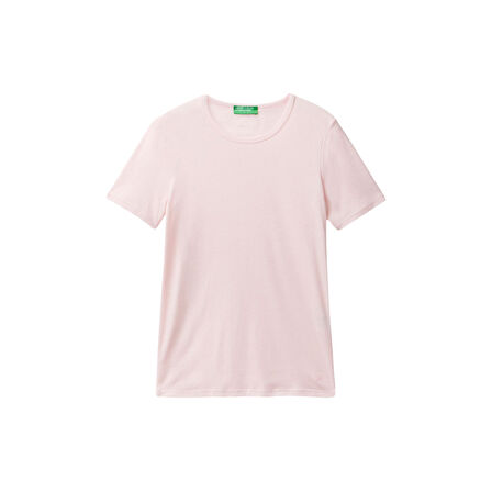 Basic Kısa Kollu Bisiklet Yaka T-Shirt
