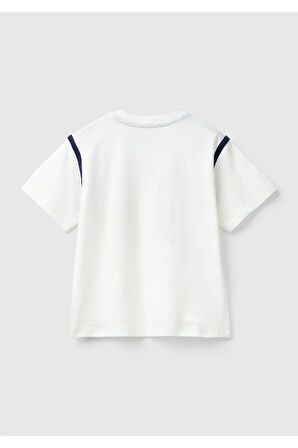United Colors Of Benetton Erkek Beyaz Tişört (Model Kodu: 224A3I1Xg10Fc )