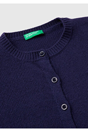 United Colors Of Benetton Kadın / Kız Lacivert Hırka (Model Kodu: 224A1244C500N )