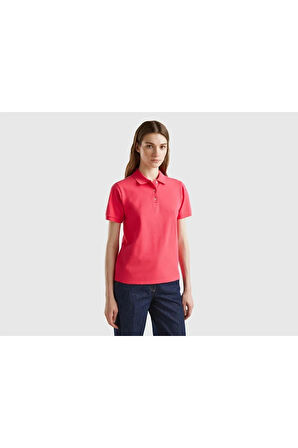 Benetton Kadın Polo Yaka T-Shirt 3WG9D300K-24Y