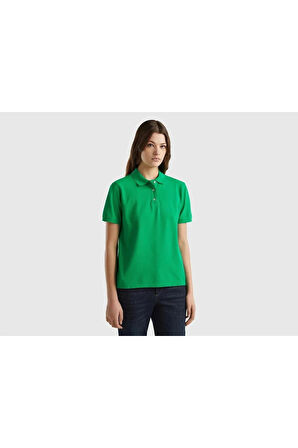 Benetton Kadın Polo Yaka T-Shirt 3WG9D300K-24Y