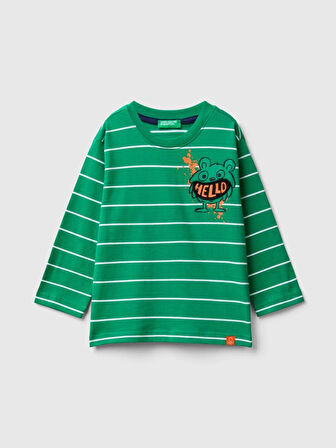 Benetton Erkek Bebek T-shirt 3KUYG10FD-24K