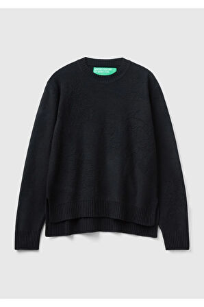 United Colors of Benetton Kadın Siyah Kazak Model Kodu: 124P1235D109W