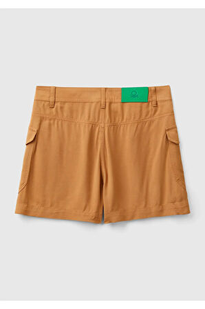 United Colors Of Benetton Kadın / Kız Kahverengi Şort (Model Kodu: 124P41T0D901K )