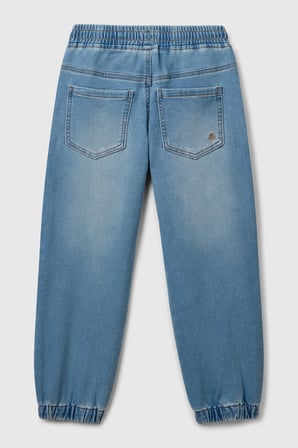 Mix Erkek EJ_Logo Detaylı Büzgü İpli Denim Jogger Pantolon Model Kodu: 44LGCF04J902