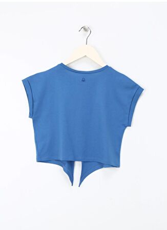 Benetton Mavi Kız Çocuk T-Shirt 3I1XC10IV