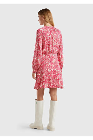 United Colors Of Benetton Kadın / Kız Pembe Elbise (Model Kodu: 124A4Suudv09P )