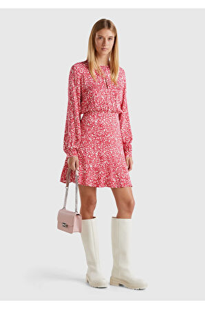 United Colors Of Benetton Kadın / Kız Pembe Elbise (Model Kodu: 124A4Suudv09P )