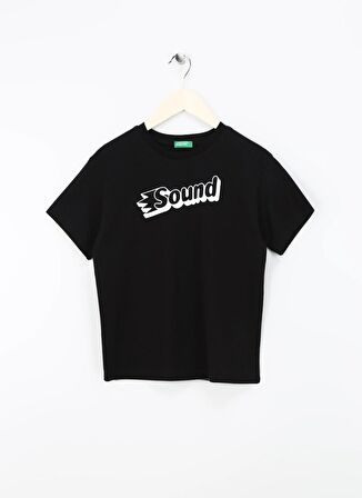 Benetton Siyah Erkek Çocuk  T-Shirt 3I1XC10HH