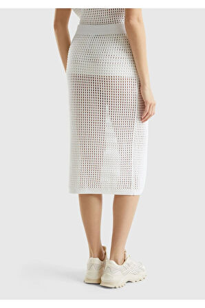 United Colors Of Benetton Kadın / Kız Beyaz Etek (Model Kodu: 124P101Td001D )