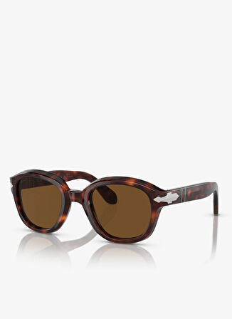 Persol PO0060S Yuvarlak Kahve Kadın Polarize Güneş Gözlüğü