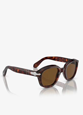 Persol PO0060S Yuvarlak Kahve Kadın Polarize Güneş Gözlüğü