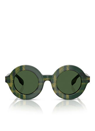 JB4386 Yuvarlak Yeşil Unisex Çocuk Güneş Gözlüğü