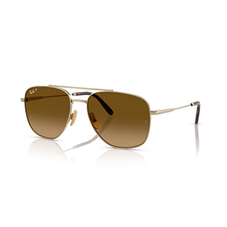 RB 8097 9265M2 59 Ray-Ban WILLIAM Titanyum Polarize Güneş Gözlüğü