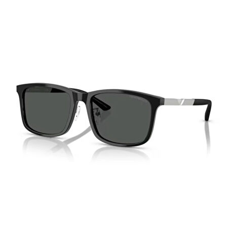 Emporio Armani EA 4241D 501787 55 Erkek Kare Siyah Kemik Güneş Gözlüğü