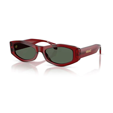 Versace VE 4487 551271 54 Kadın Geometrik Bordo Kemik Güneş Gözlüğü