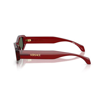 Versace VE 4487 551271 54 Kadın Geometrik Bordo Kemik Güneş Gözlüğü