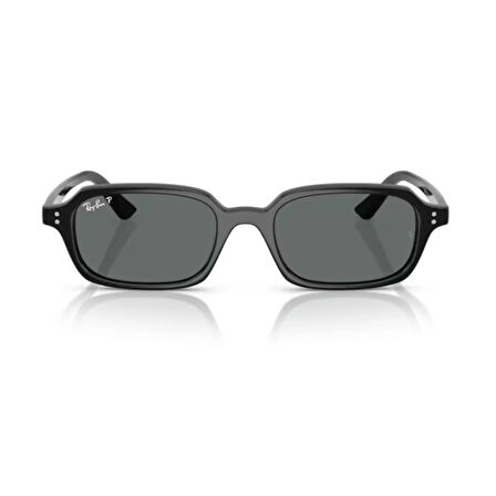 Ray-Ban RB 4455 667781 49 Polarize Zuri Unisex Yastık Siyah Kemik Güneş Gözlüğü