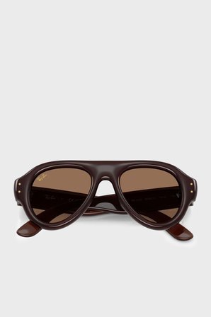 Rayban Logolu Güneş Gözlük Unisex GÖZLÜK 0RB4925 689673 52 KAHVE
