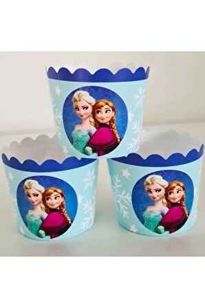 Frozen Elsa Temalı Cupcake Ü 25 Adet