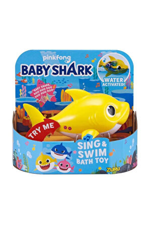 Sesli ve Yüzen Figür BAH03000 - Sarı-Baby Shark