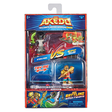Akedo S2 2Li Paket AKE06000 Aksiyon Figür Steelfang vs Gokong