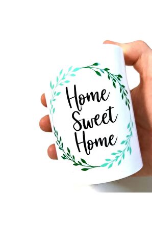 Home Sweet Home Yazılı Kupa Bardak Şeklinde Led Mum