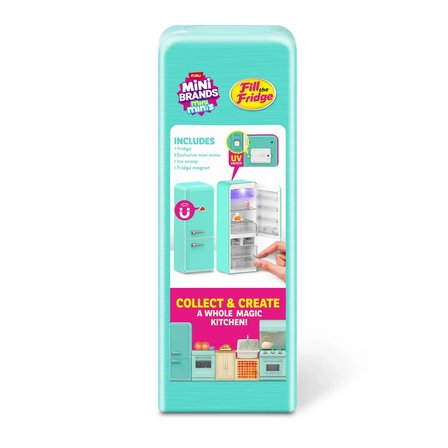 Mini Brands Mini Buzdolabı Seti – Işıklı Mini Fridge + Mini Yiyecek Aksesuarları Oyuncak