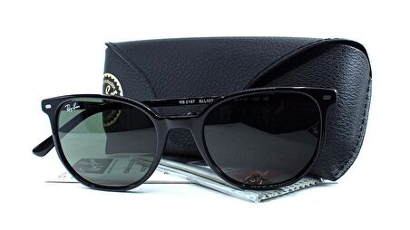 RAY-BAN  2197 901/31 52 ELLIOT Unisex SİYAH Köşeli Çerçeve Güneş Gözlüğü