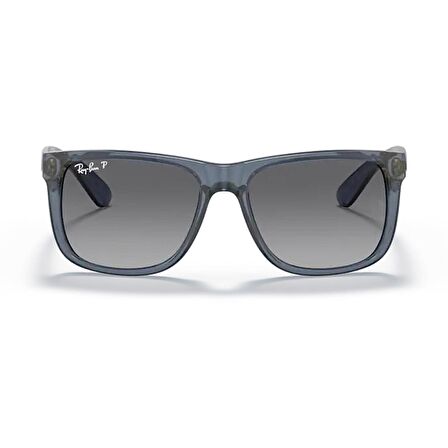 Ray-Ban RB 4165 6596T3 51 Justin Unisex Polarize Şeffaf Mavi Kemik Güneş Gözlüğü