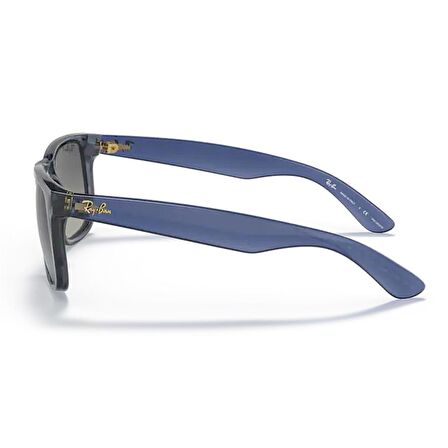 Ray-Ban RB 4165 6596T3 51 Justin Unisex Polarize Şeffaf Mavi Kemik Güneş Gözlüğü
