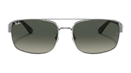 RAY-BAN  3687 004/71 61  Erkek GRİ Köşeli Çerçeve Güneş Gözlüğü