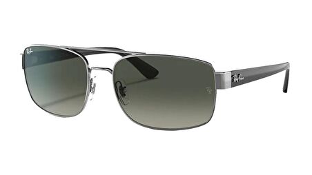 RAY-BAN  3687 004/71 61  Erkek GRİ Köşeli Çerçeve Güneş Gözlüğü