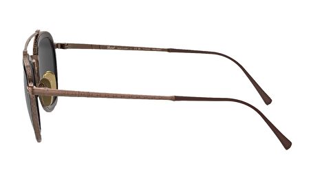 PERSOL  5008-ST 801648 51  Erkek/Kadın KAHVE Yuvarlak Çerçeve Güneş Gözlüğü