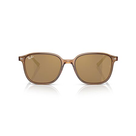 Ray-Ban RB 2193 663693 51 Leonard Unisex Aynalı Şeffaf Kahverengi Kemik Güneş Gözlüğü