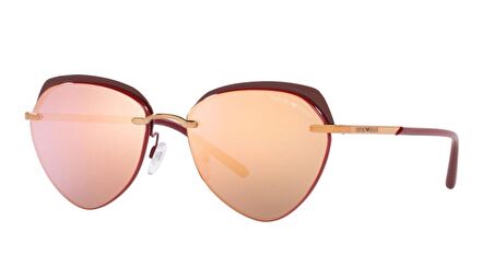 EMPORIO ARMANI  2133 30117J 57  Unisex ROSE Geometrik Çerçeve Güneş Gözlüğü