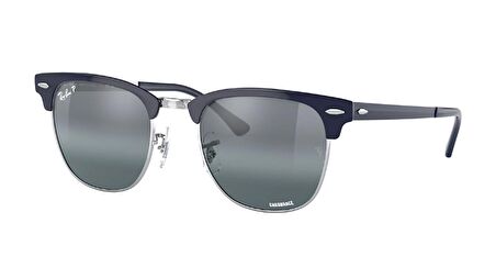 RAY-BAN  3716 9254/G6 51 CLUBMASTER METAL Unisex GÜMÜŞ Köşeli Çerçeve Güneş Gözlüğü