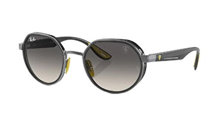 RAY-BAN FERRARI  3703M F03011 51  Erkek GÜMÜŞ Yuvarlak Çerçeve Güneş Gözlüğü