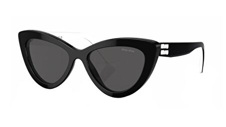 MIU MIU  04YS 10G-5S0 54  Kadın SİYAH Çekik Çerçeve Güneş Gözlüğü