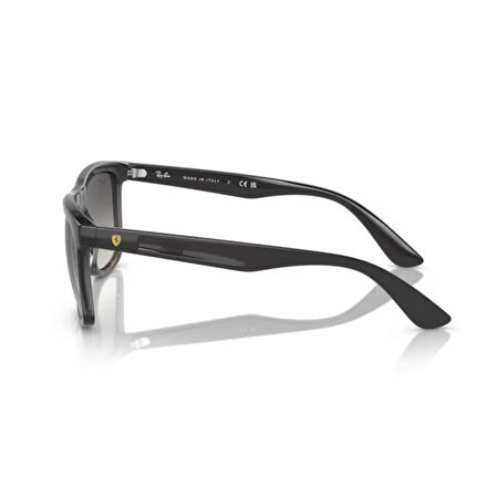 Ray-Ban RB 4413M F69111 57 Scuderia Ferrarii Unisex Oval Şeffaf Gri Kemik Güneş Gözlüğü