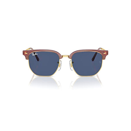 Ray-Ban Junior RJ 9116S 715680 47 New Clubmaster Çocuk Geometrik Altın Üzeri Pembe Güneş Gözlüğü