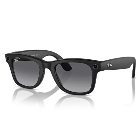 Ray-Ban Meta Wayfarer Akilli Gozluk Mat Siyah Polarize Grafit RW4006