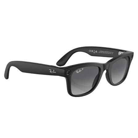 Ray-Ban Meta Wayfarer Akilli Gozluk Mat Siyah Polarize Grafit RW4006