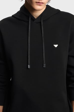Emporio Armani Logolu Pamuk Karışımlı Kapüşonlu Sweat Erkek SWEAT EM004531 AF10013 UC001 SİYAH