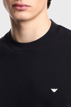 Emporio Armani Logolu Pamuklu Regular Fit Bisiklet Yaka Sweat Erkek SWEAT EM004533 AF10013 UB118 LACİVERT