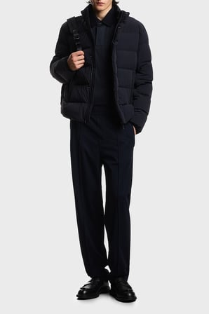 Emporio Armani Logolu Regular Fit Düğmeli Polo Erkek POLO EM004590 AF10017 UB118 LACİVERT