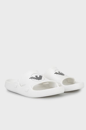 Emporio Armani Logolu Terlik Erkek TERLİK EX000044 AF22191 U0009 BEYAZ