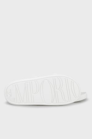Emporio Armani Logolu Terlik Erkek TERLİK EX000044 AF22191 U0009 BEYAZ