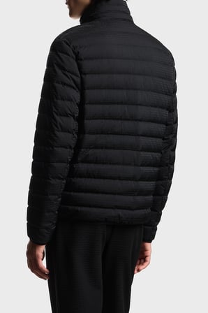 Emporio Armani Tamamı Logolu Dik Yaka Su İtici Mont Erkek MONT EM004953 AF15384 UC001 SİYAH