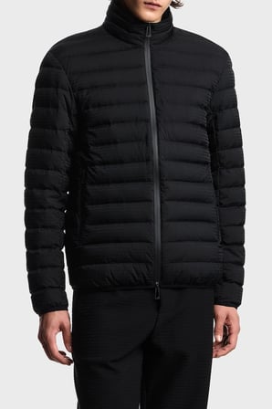 Emporio Armani Tamamı Logolu Dik Yaka Su İtici Mont Erkek MONT EM004953 AF15384 UC001 SİYAH